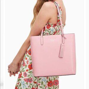 Kate Spade Jana Leather Tote Bright Carnation NWT